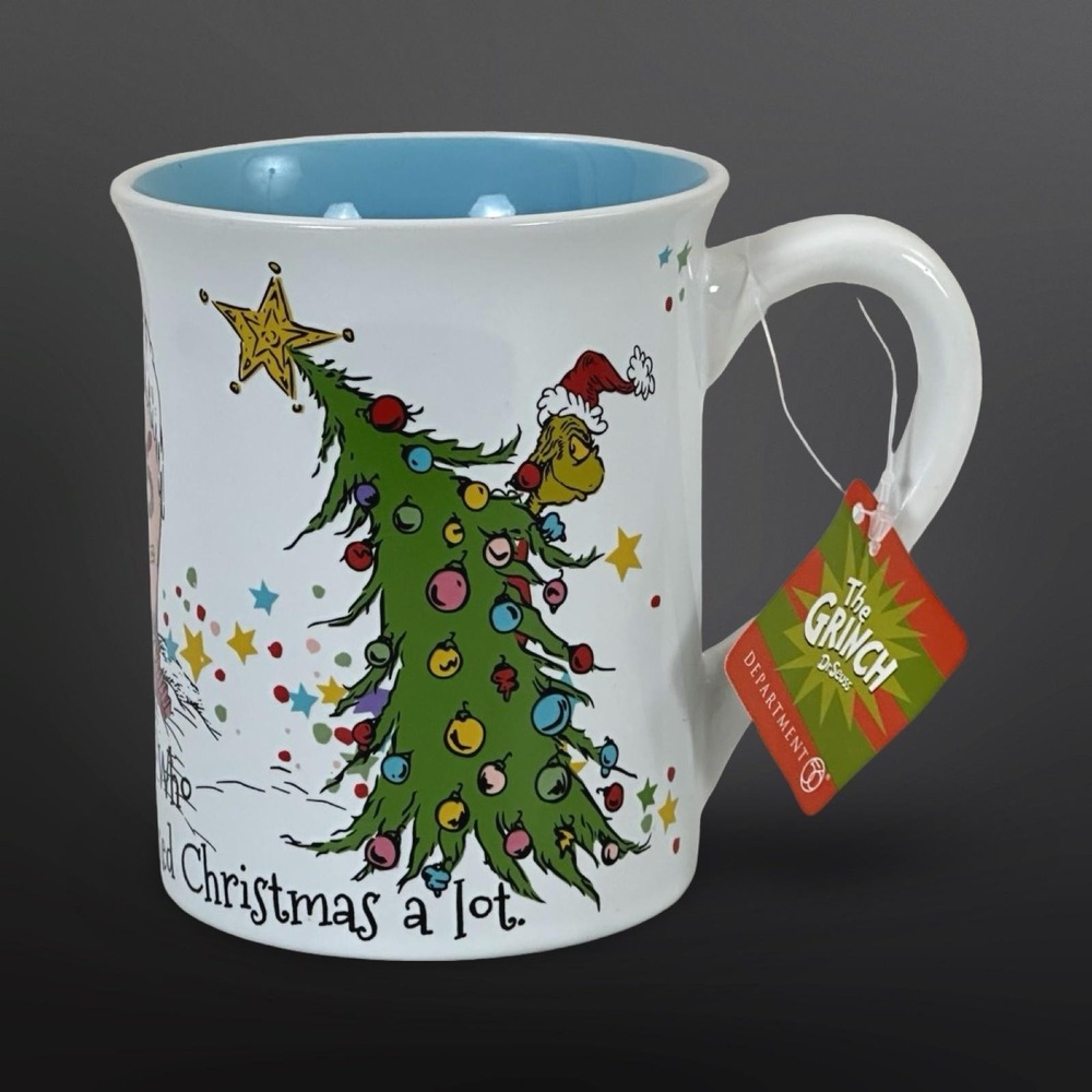 NEW Department 56 Grinch Cindy Lou Who Christmas Mug Whoville Dr Seuss CoffeeCup